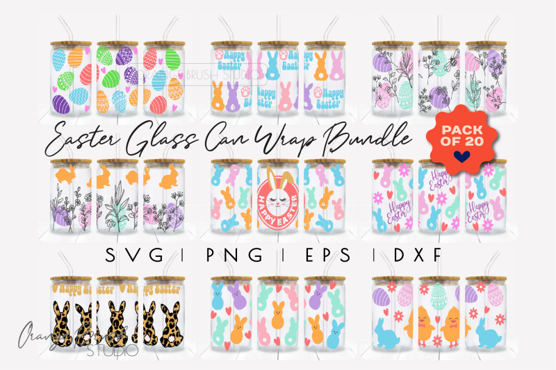 easter-bunny-can-glass-wrap-bundle-10-svg-libbey-glass-wrap