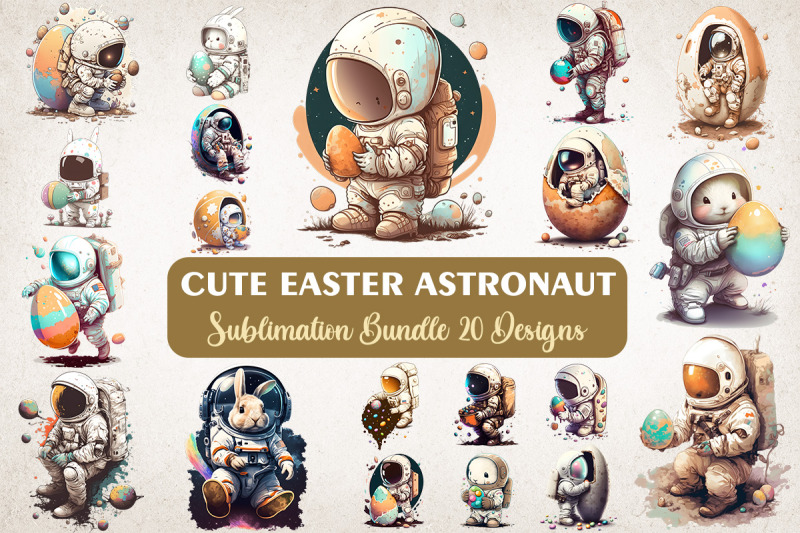 easter-astronaut-watercolor-bundle