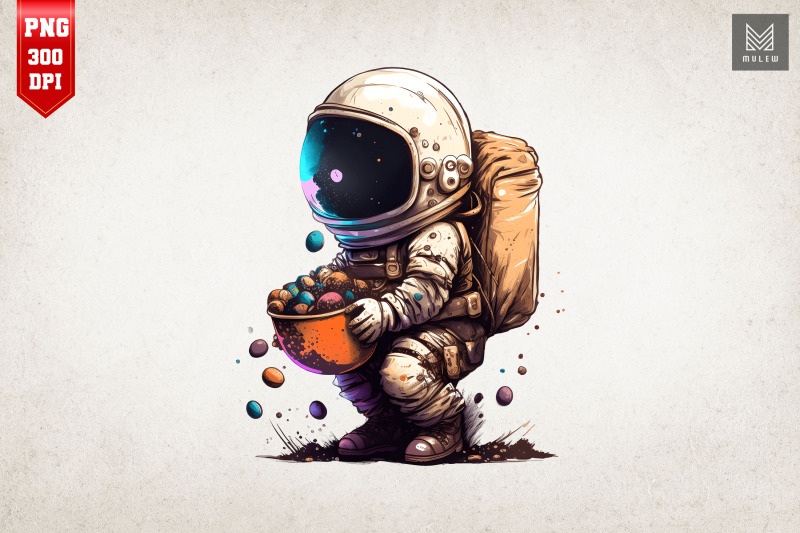 cute-astronaut-easter-watercolor-8