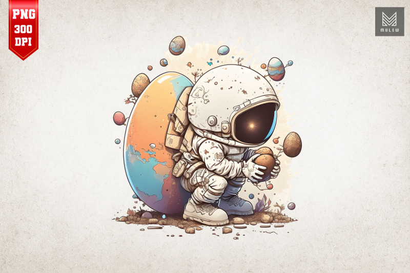 cute-astronaut-easter-watercolor-15