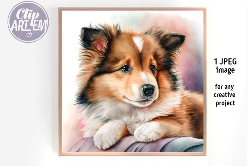 sheltie-puppy-painting-jpeg-image-digital-print-wall-decor