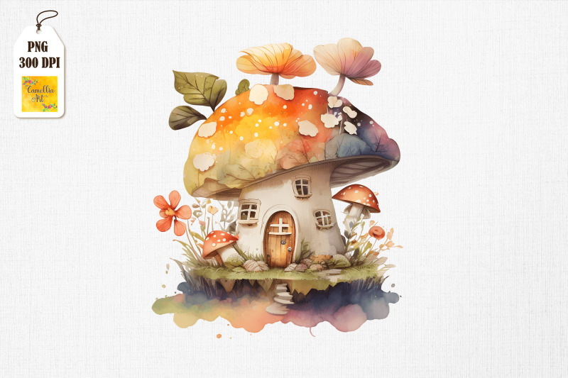 cute-mushroom-house-watercolor