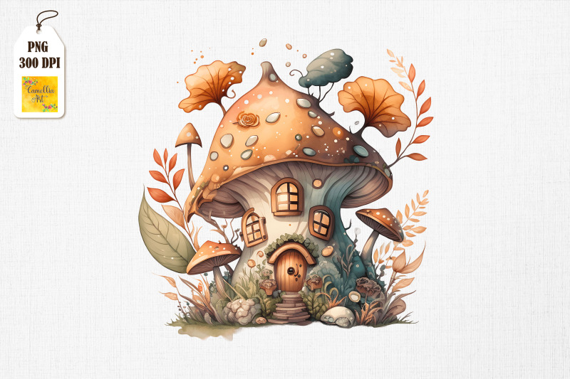 cute-mushroom-house-watercolor-12