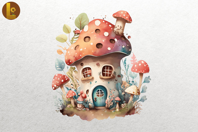 watercolor-mushroom-house-4