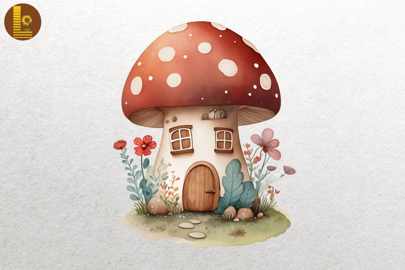 watercolor-mushroom-house-6