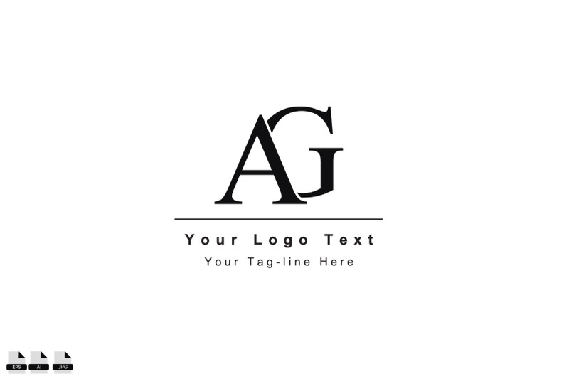letter-ag-ga-design-icon-template