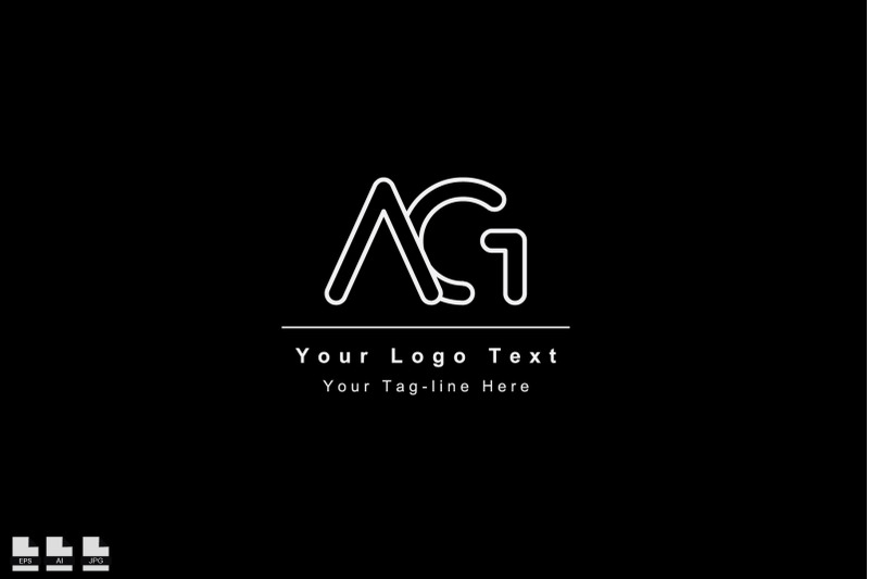 premium-initial-ag-ga-design-logo