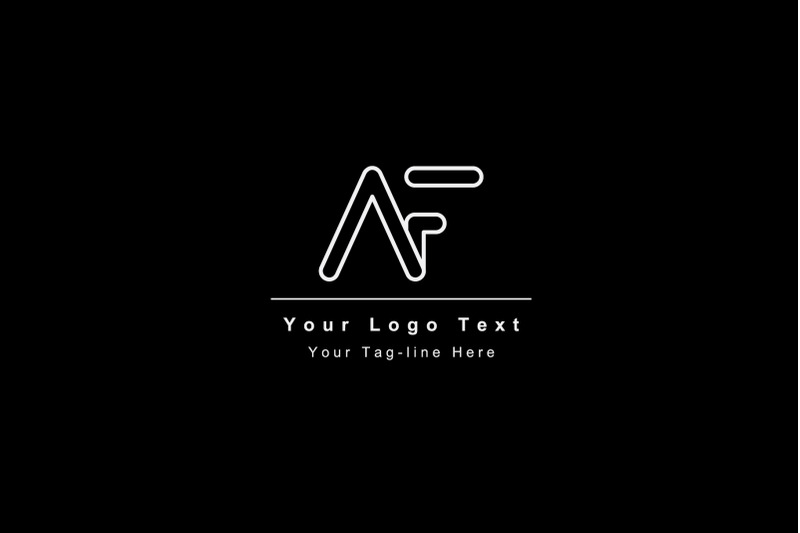 af-or-fa-letter-logo-unique-attractive