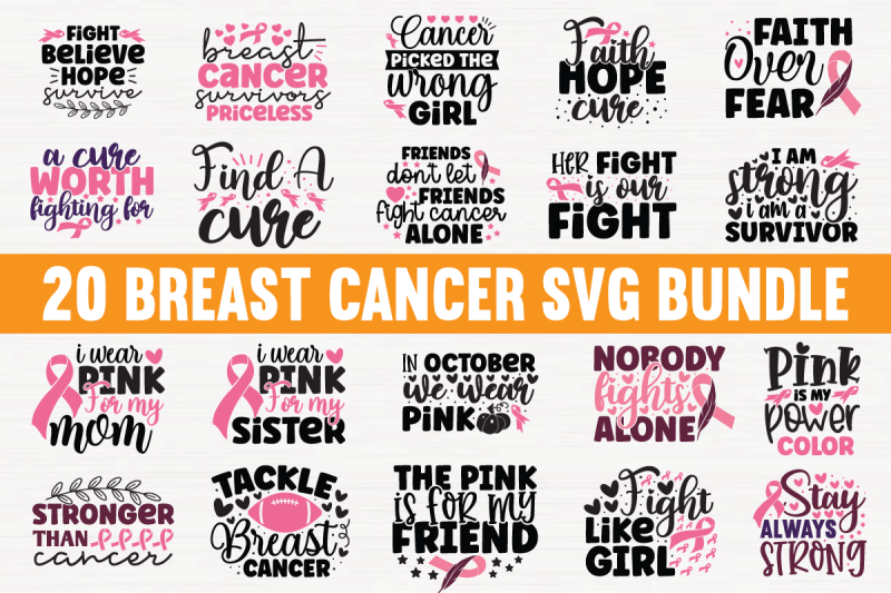 breast-cancer-quotes-svg-bundle