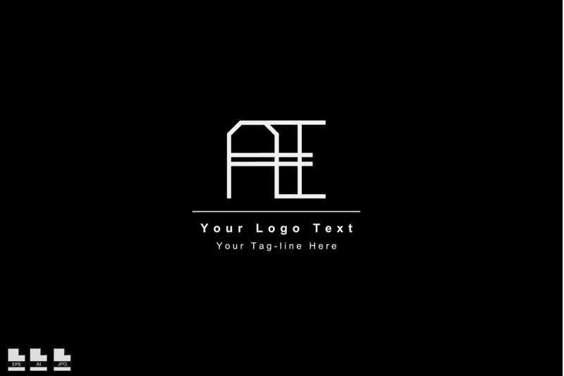 ai-ia-initial-template-icon-name-business