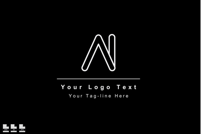 elegant-ai-ia-logo-initial-design-symbol