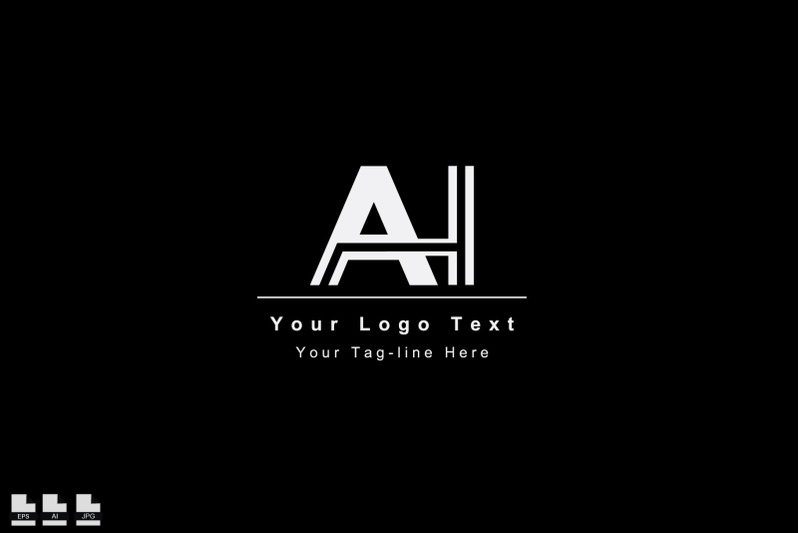 elegant-ai-ia-initial-logo-template-name