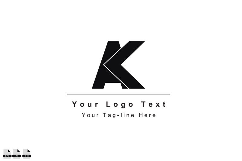 ak-or-ka-letter-logo-initial-design