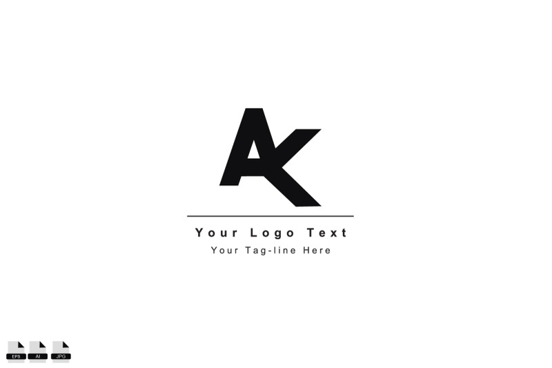 ak-or-ka-letter-logo-unique-attractive-creative-modern-initial-ak-ka