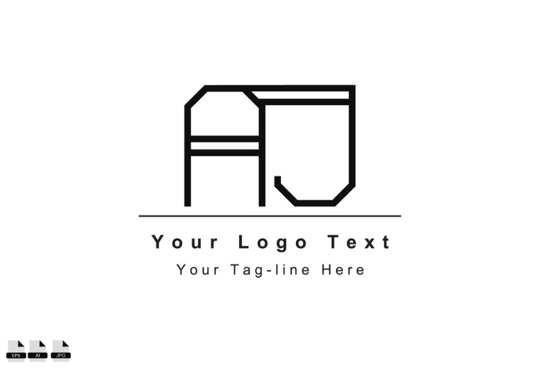 aj-ja-logo-initial-template-icon