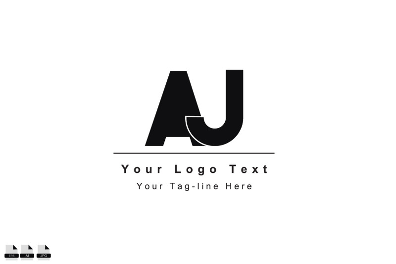 aj-ja-a-j-initial-based-letter-icon-logo