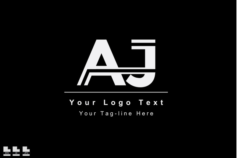 initial-aj-ja-a-j-initial-based-letter-icon-logo