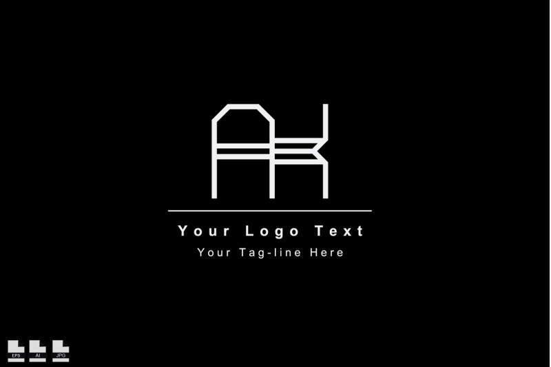 elegant-ak-ka-letter-logo-template-icon