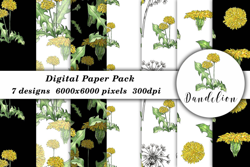 watercolor-flower-pattern-digital-paper