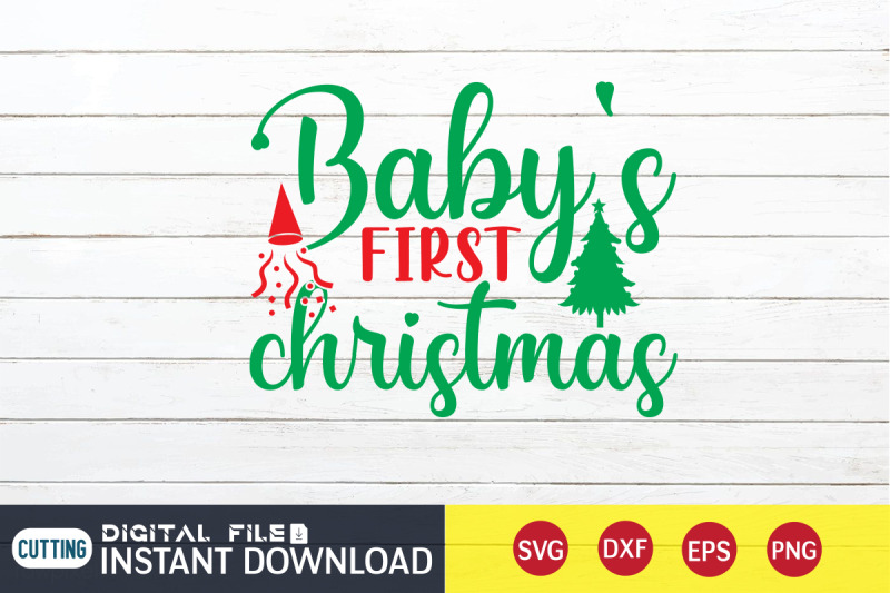 baby-039-s-first-christmas-svg