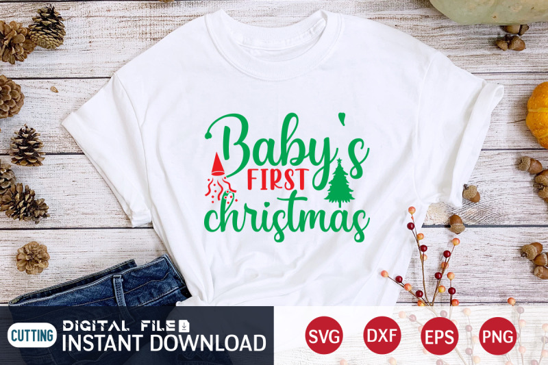 baby-039-s-first-christmas-svg