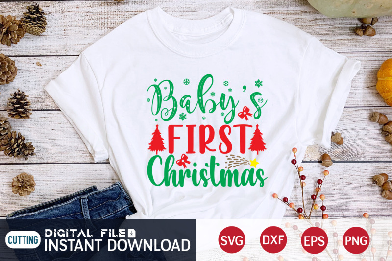 baby-039-s-first-christmas-svg