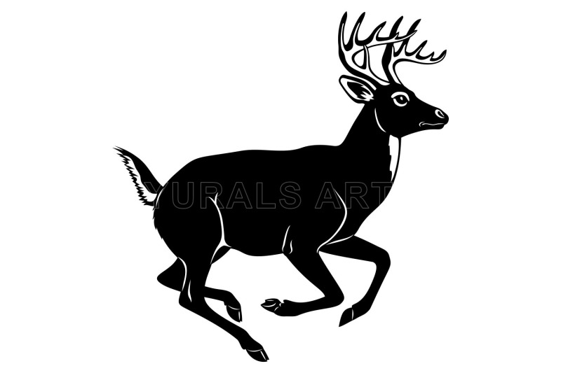 ungulate-animals-silhouettes-set