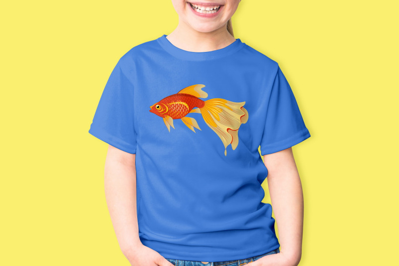 goldfish-species-cliparts-set