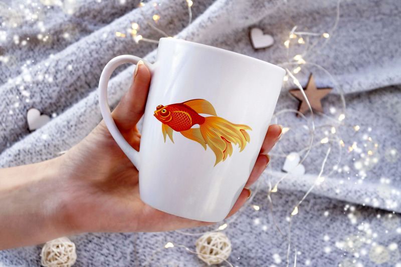 goldfish-species-cliparts-set