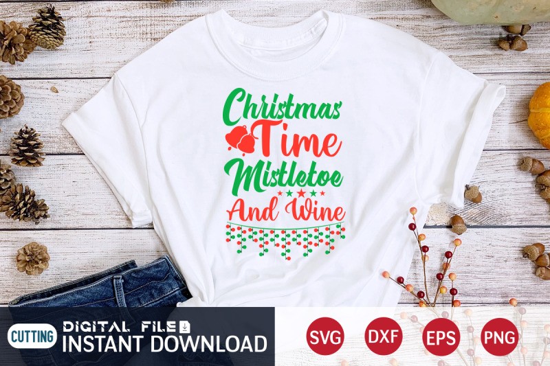 christmas-time-mistletoe-and-wine-svg