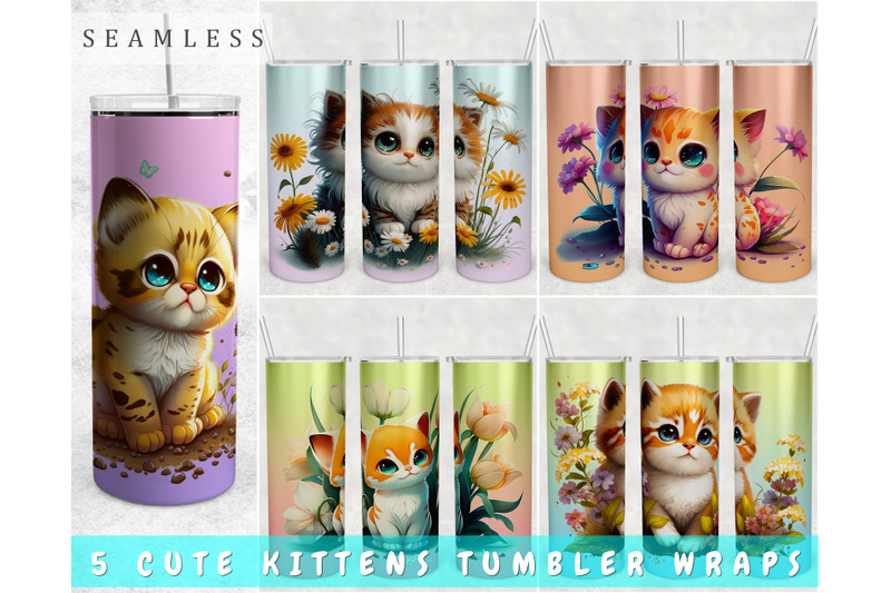 cute-kitten-tumbler-wraps-bundle-20-oz-skinny-tumbler-cat-sublimation