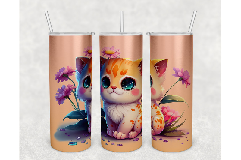  Cute Adorable Kittens Cartoon 20oz Skinny Tumbler, Beautiful  Colors Kittens Tumbler, Cute Kittens Tumbler Wrap, Cute Tumbler Wrap, Cat  Tumbler : Handmade Products