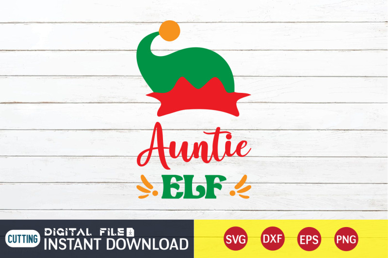 funny-christmas-auntie-elf-svg