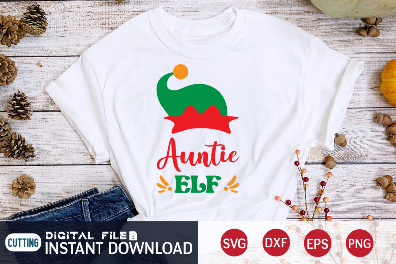 funny-christmas-auntie-elf-svg