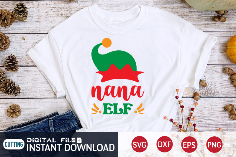 funny-christmas-nana-elf-svg