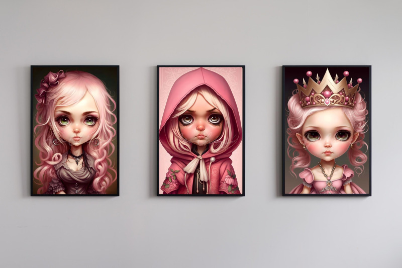 cute-pink-doll-girls-wall-art