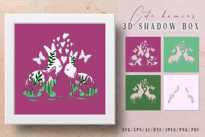 easter-bunnies-love-layered-papercut-svg-3d-shadow-box