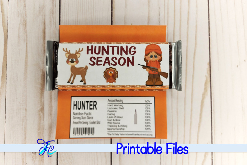 hunting-season-girl-candy-bar-wrapper