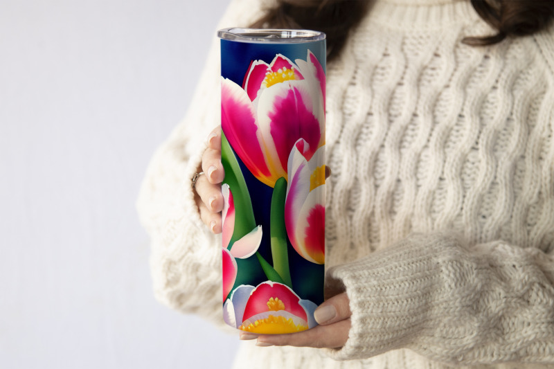 spring-flowers-tumbler-wrap-tulip-tumbler-sublimation