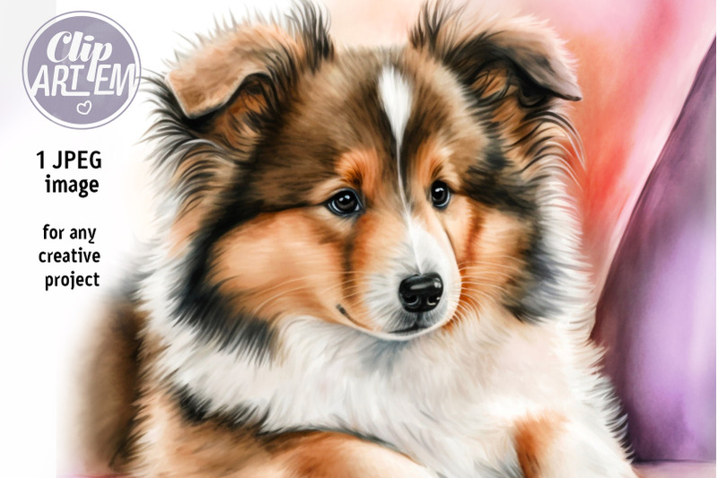 sheltie-puppy-girl-for-room-decor-nursery-image-jpeg-digital-print