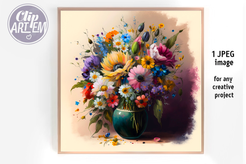 bouquet-of-flowers-painting-digital-illustration-jpeg-image-wall-decor