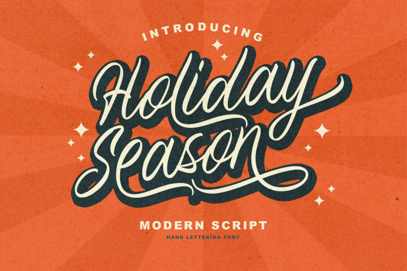 holiday-season-hand-lettering-font