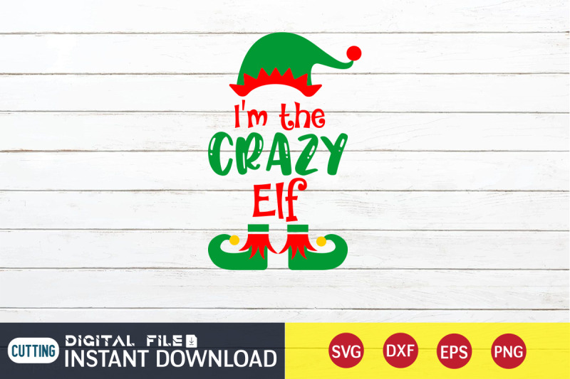 i-039-m-the-crazy-elf-svg