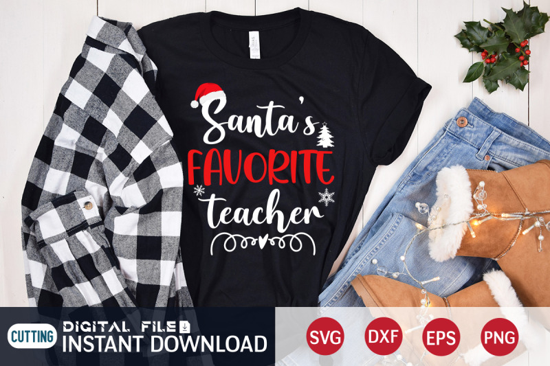 santa-039-s-favorite-teacher-svg