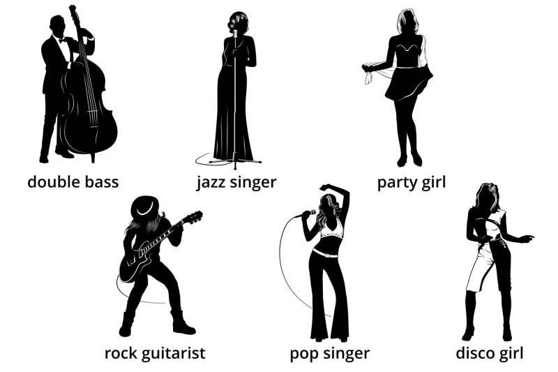 music-girl-silhouettes