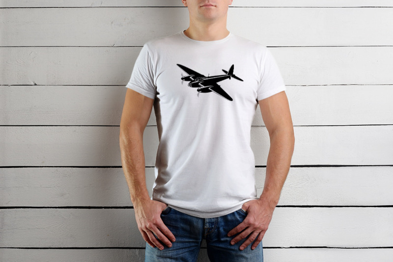 wwii-aircrafts-bombers-silhouettes-svg