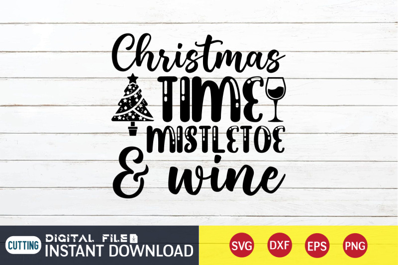 christmas-time-mistletoe-and-wine-svg