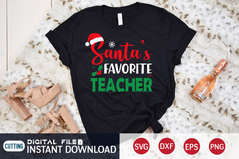 santa-039-s-favorite-teacher-svg