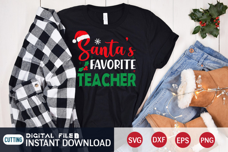 santa-039-s-favorite-teacher-svg