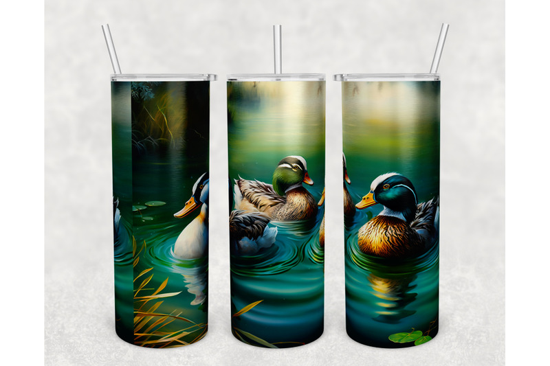 ducks-tumbler-wraps-bundle-20-oz-skinny-tumbler-duck-sublimation-png